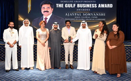 Ajaypal Somvanshi Honoured with Excellence in Global Financial Leadership Award at The Gulf Business Award 2026 in Dubai