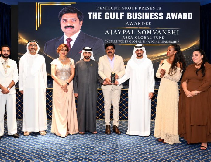 Ajaypal Somvanshi Honoured with Excellence in Global Financial Leadership Award at The Gulf Business Award 2026 in Dubai