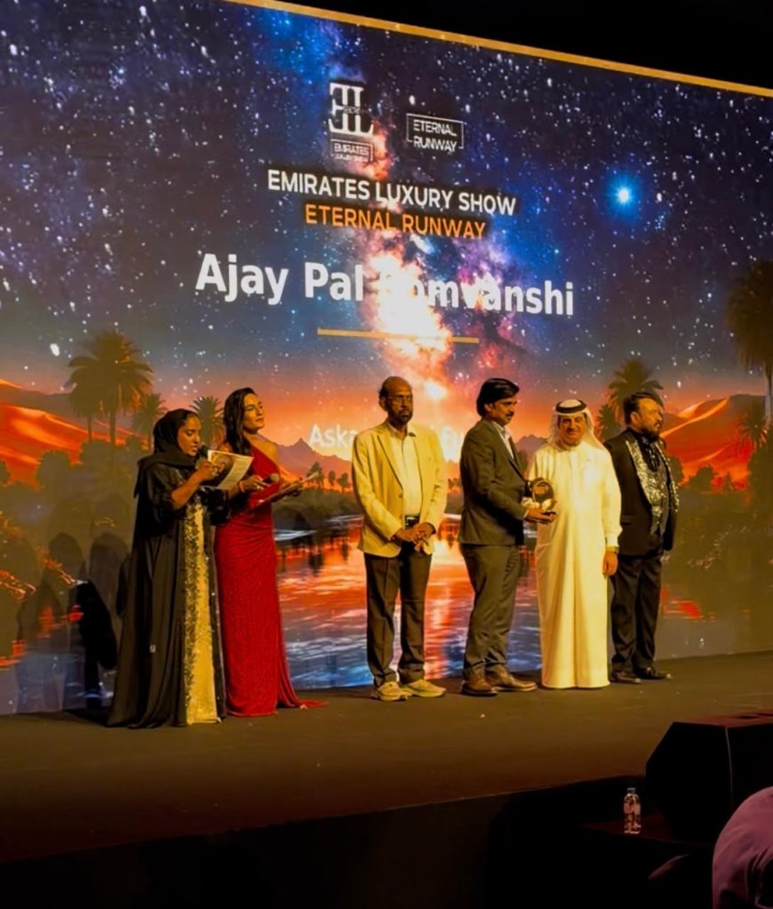 Ajaypal Somvanshi Honoured with Global Investments & Wealth Management Award at Prestigious UAE Ceremony