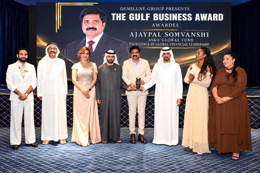 Ajaypal Somvanshi Honoured with Excellence in Global Financial Leadership Award at The Gulf Business Award 2026 in Dubai